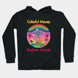 Dancing Skeleton Rainbow Hoodie